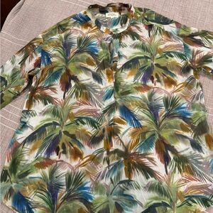 Hartford Multicolor Tropical Leaf Shirt